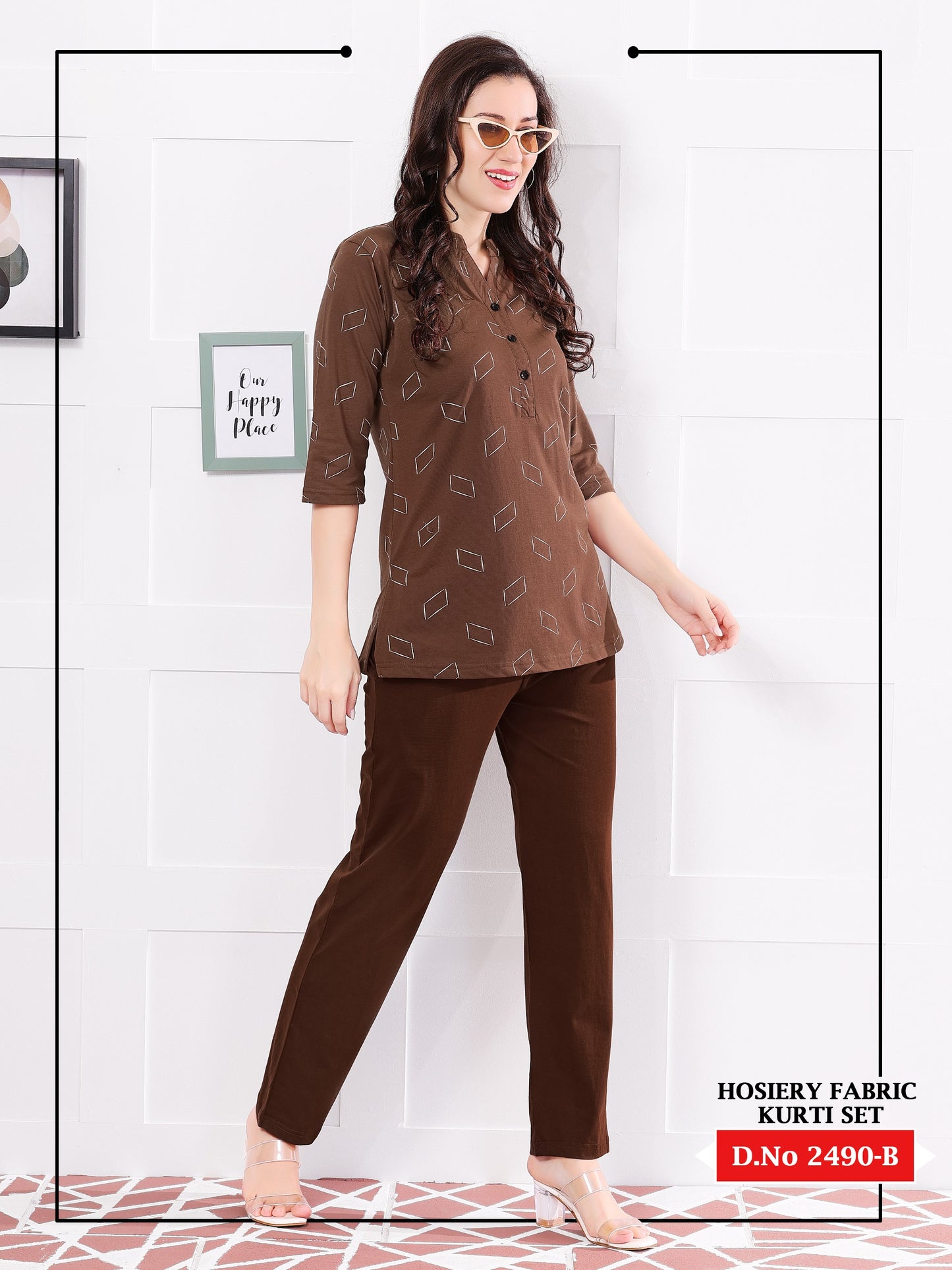 Cotton Kurta Pant Set-2490B