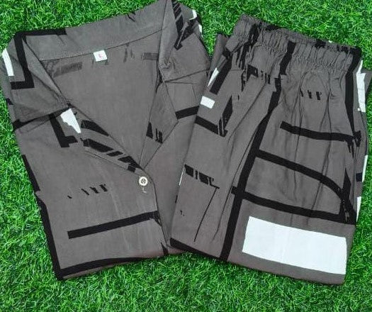 Rayon Printed Cord Set-2609