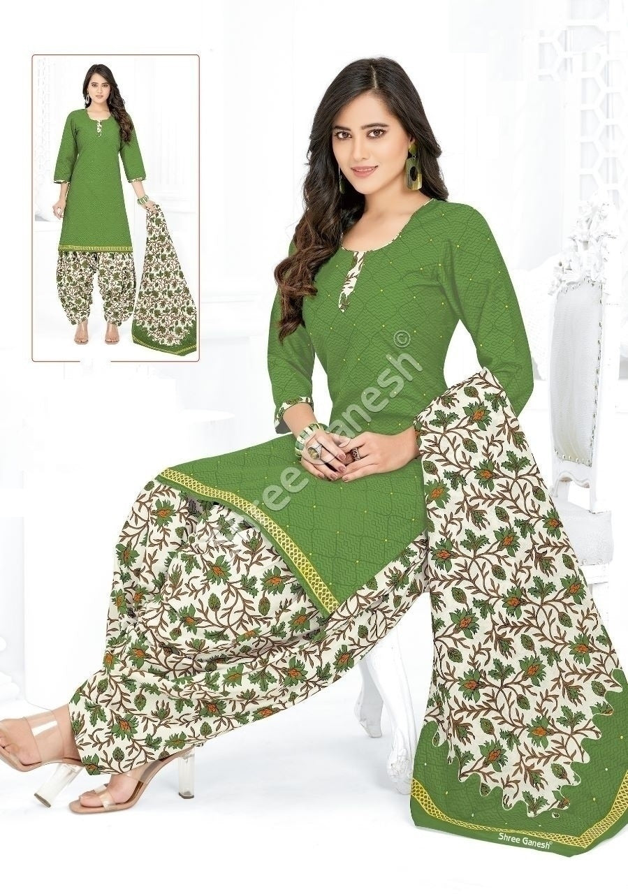 Women Cotton Printed Suit Set-3623