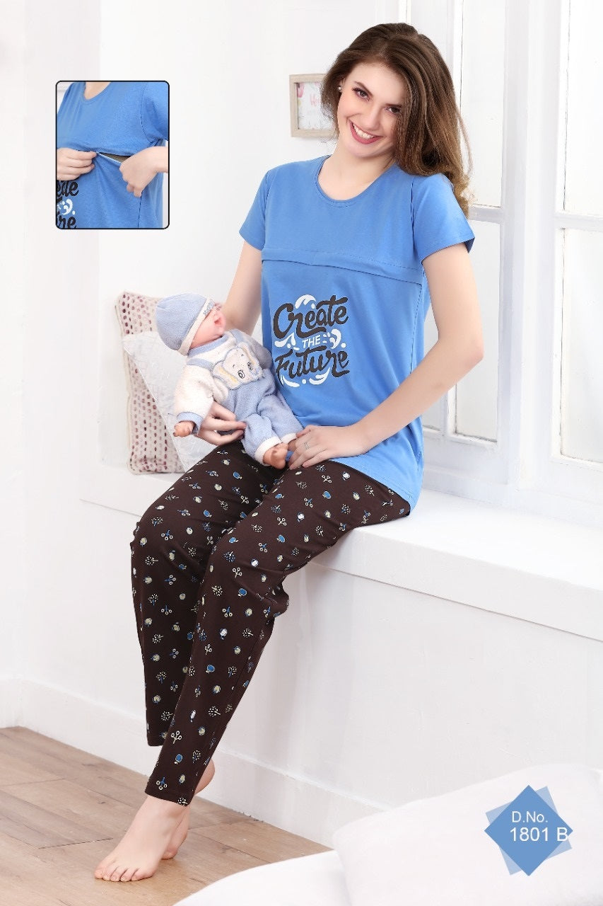 Feeding Cotton Hosiery Night suit A274