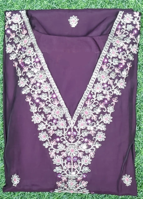 Party Wear Silk Suit-1002