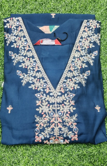 Party Wear Silk Suit-1004