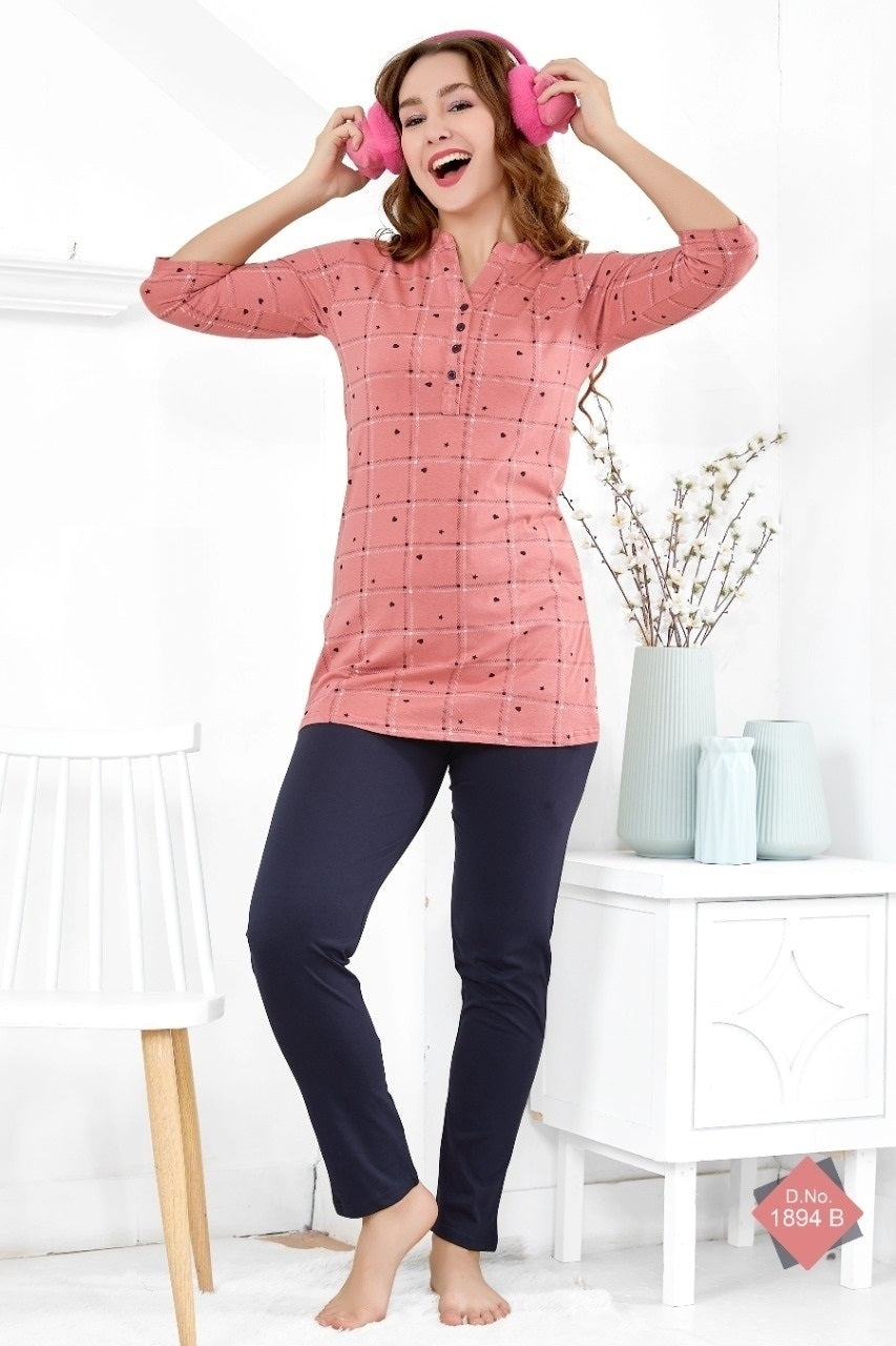 Cotton Kurta Pant Set-1894B