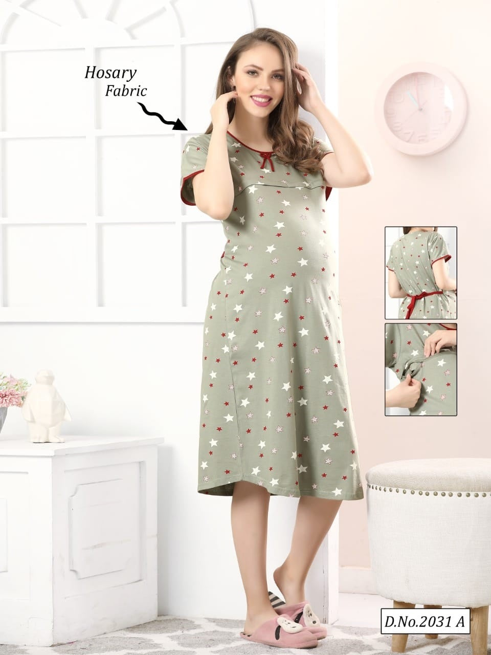 Feeding Short Nighty - 2031 A A639