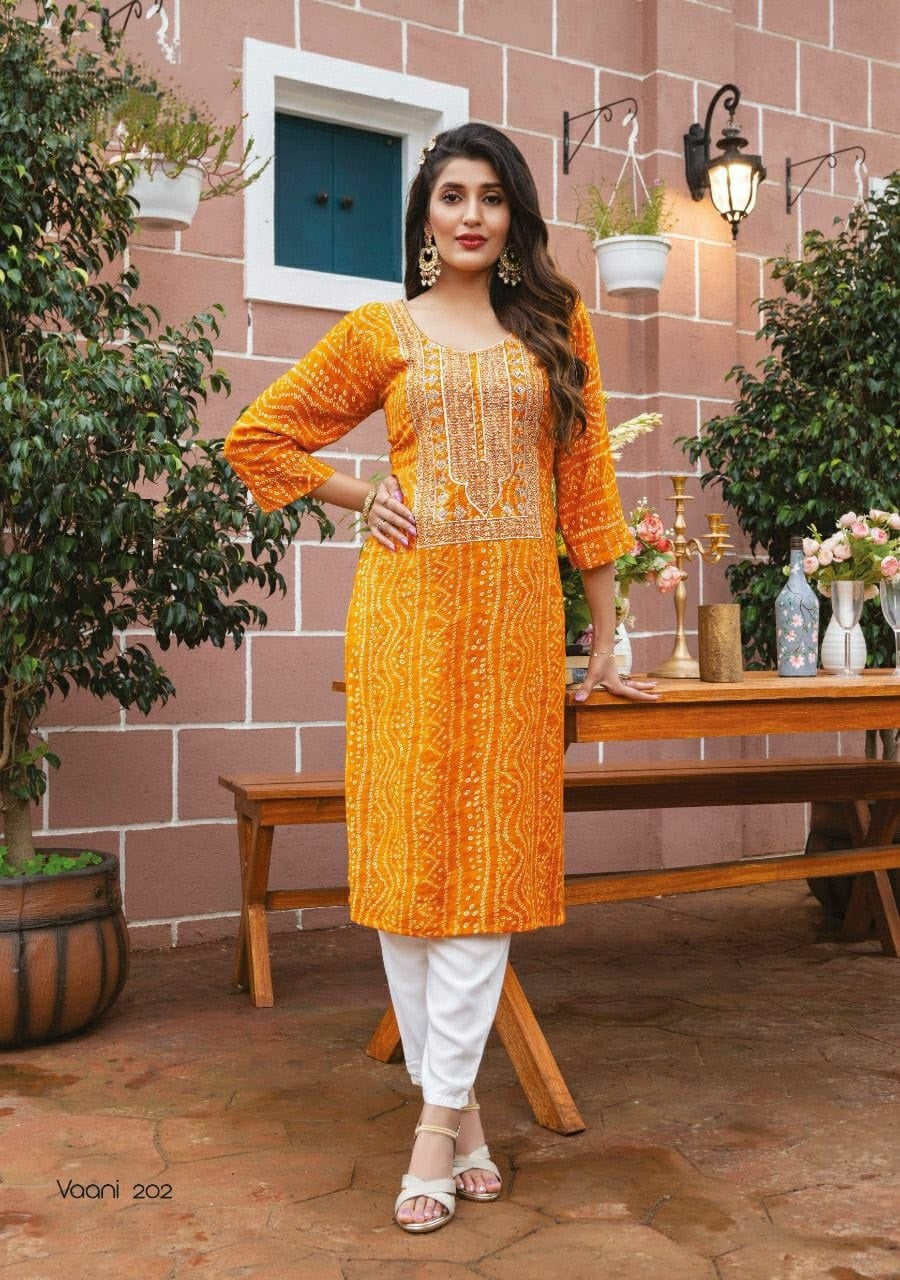 Bandhni Print Kurti-202