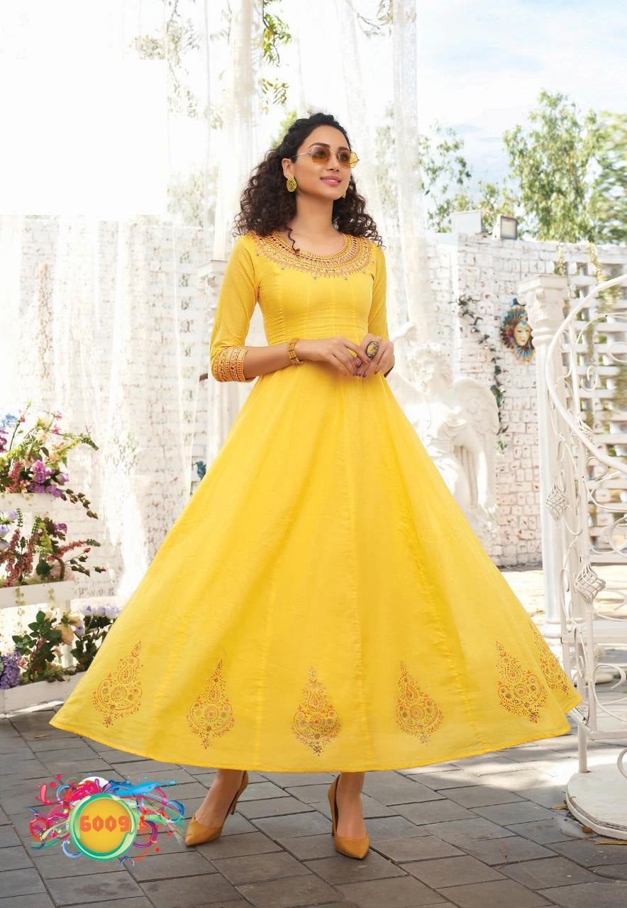 Kurti With Jacket Ethnic Wear- Kajal Style Kurtis