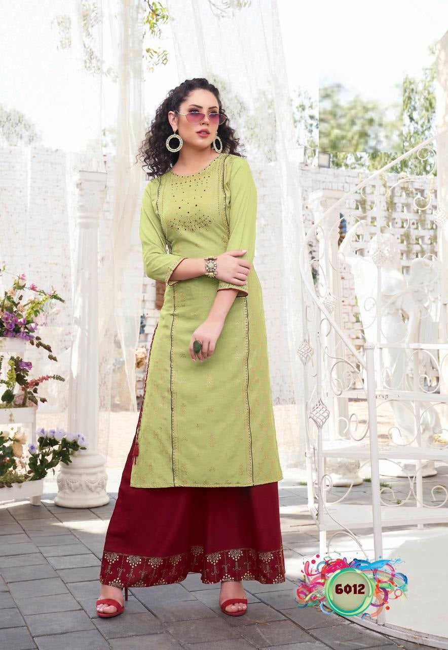 Kurti With Jacket Ethnic Wear- Kajal Style Kurtis