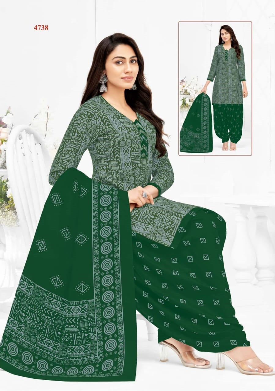 Women Cotton Printed Suit Set-4738