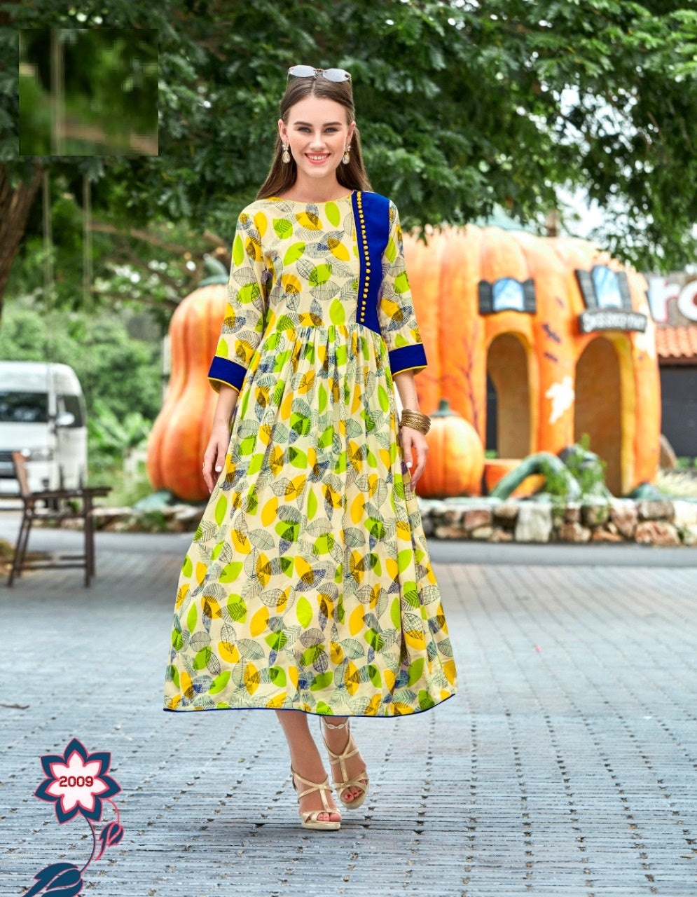 White Regular Wear Multicolor Print Kurti