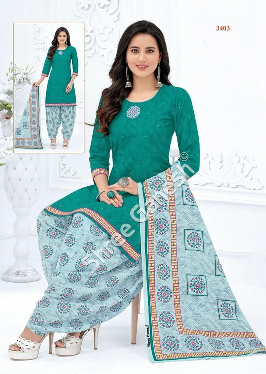Cotton Fully Stitched Suit - 3403