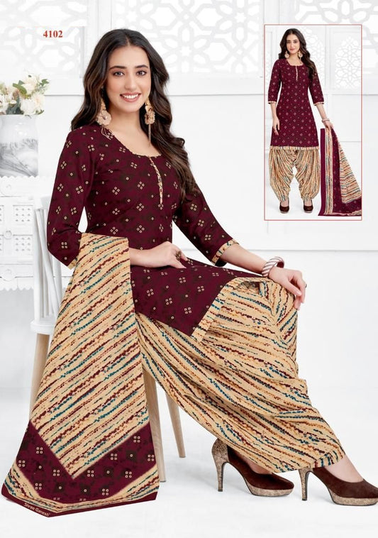 Cotton Fully Stitched Suit - 4102