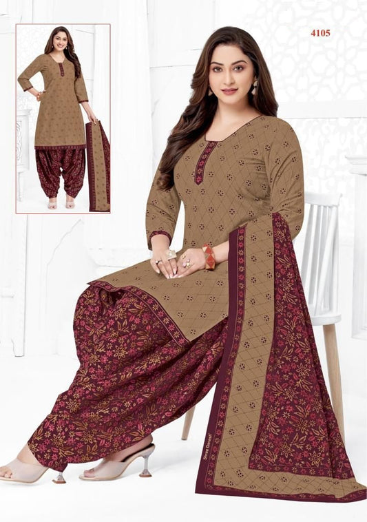 Cotton Fully Stitched Suit - 4105