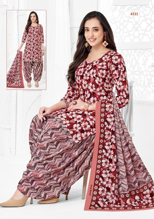 Cotton Fully Stitched Suit - 4111