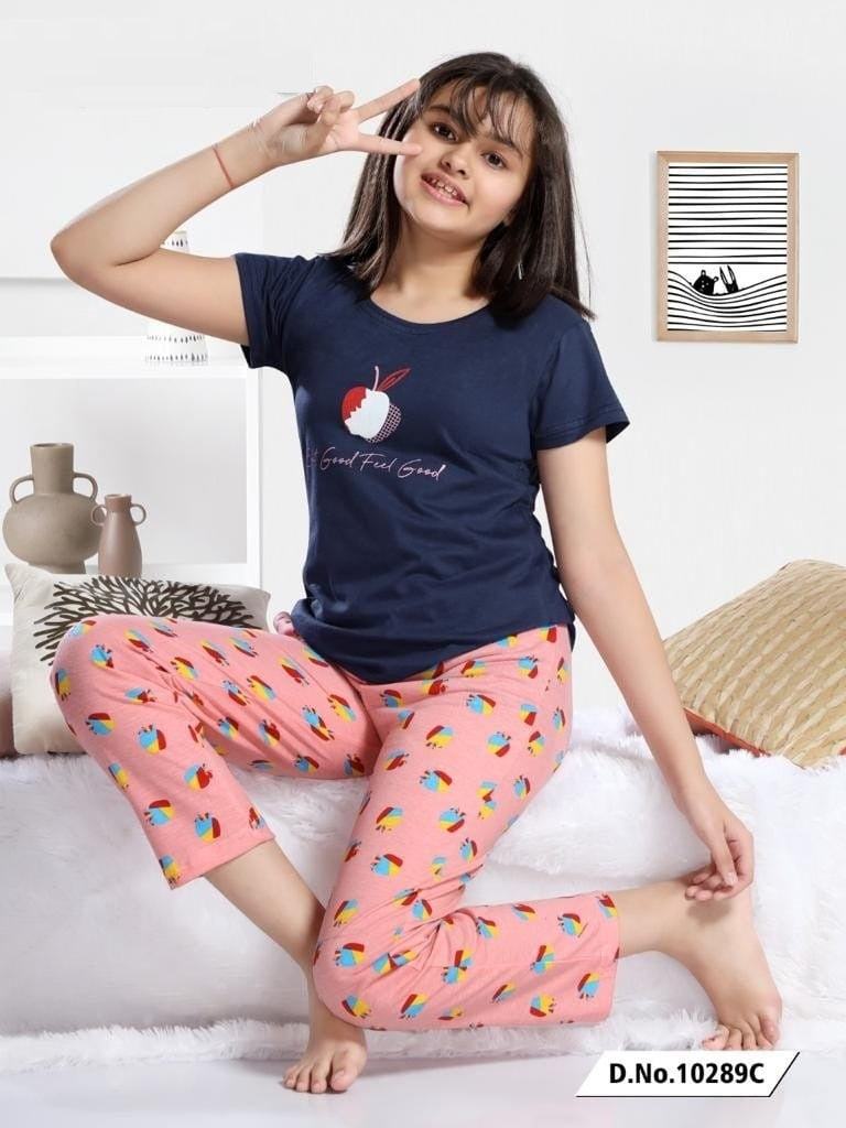 Kids Cotton Nightwear Set-10289C