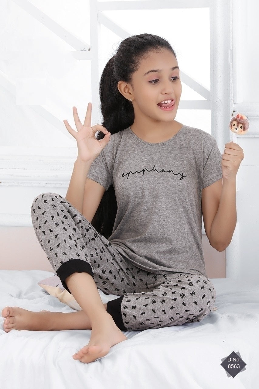Kids Cotton Nightwear Set-8563