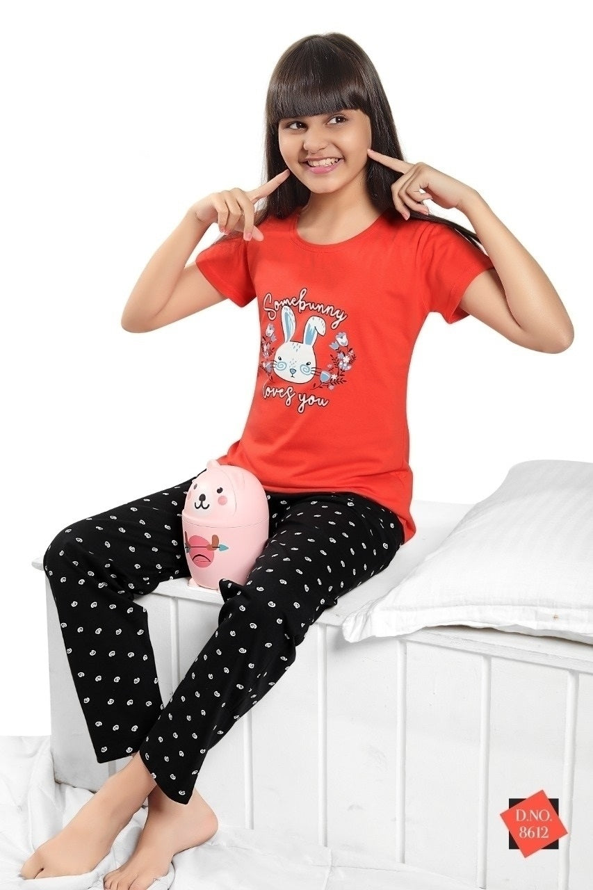 Kids Cotton Nightwear Set-8612