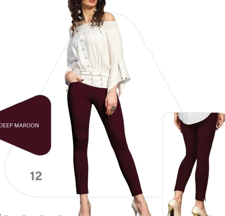 Women's Solid Cotton Kurti Pants Online in India - VogPap