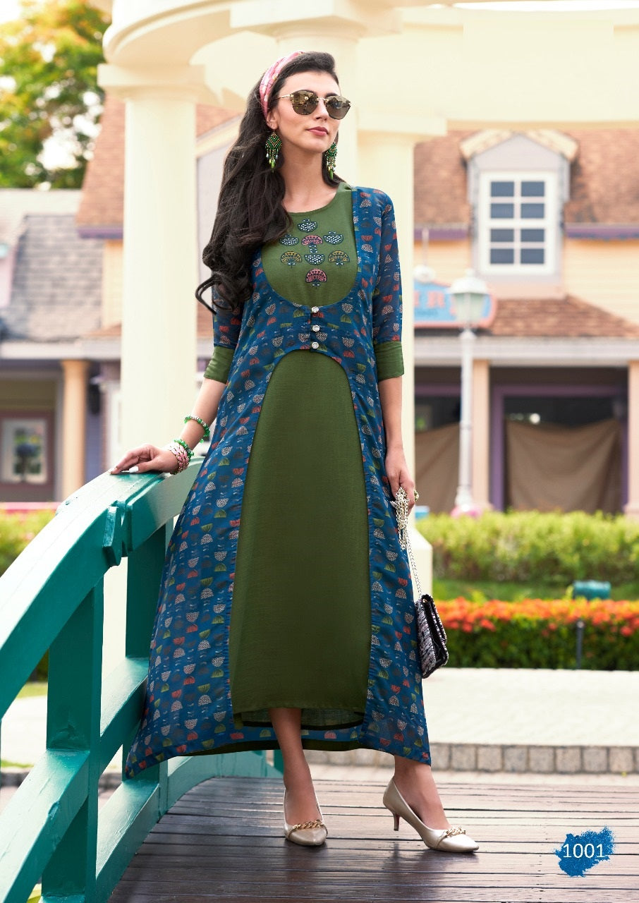 Buy Online Premium Quality Fancy Kurti and Shrug – VogPap
