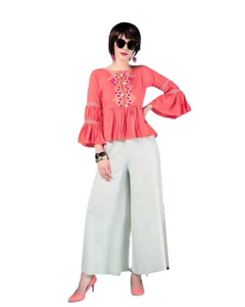 Peach Crop Top