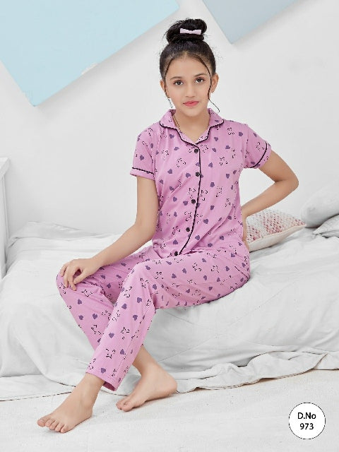 Kids Cotton Nightwear Set-973