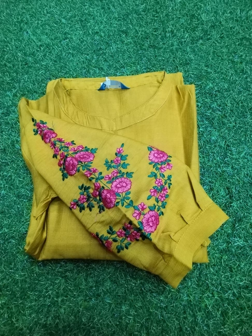 Vartican Silk Embroidered Sleeve Cord Set-01