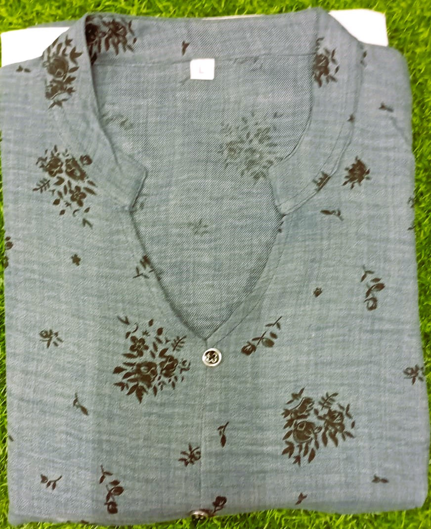 Ladies Linen Cord Set-2458