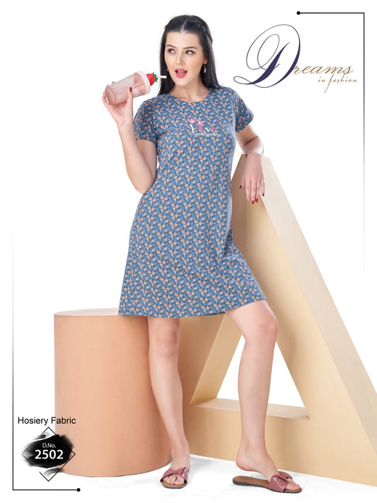 Women's Trendy Short Nighty-2502