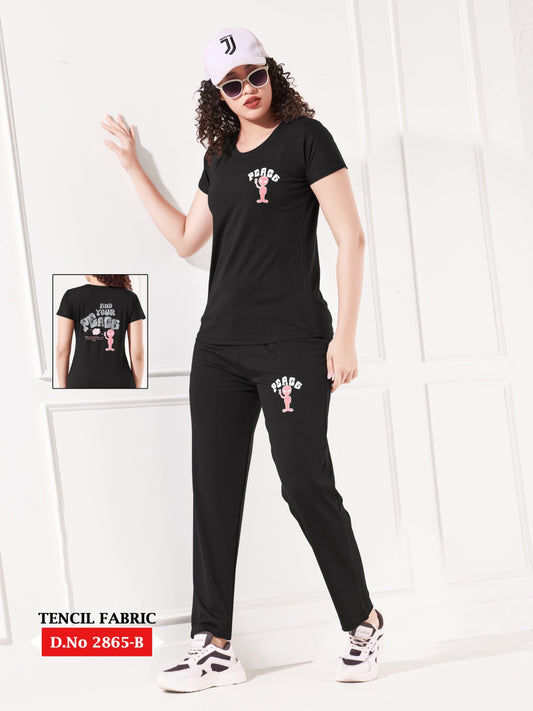 Premium Tencel Printed Tracksuit-2865b