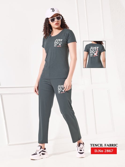 Premium Tencel Printed Tracksuit-2867