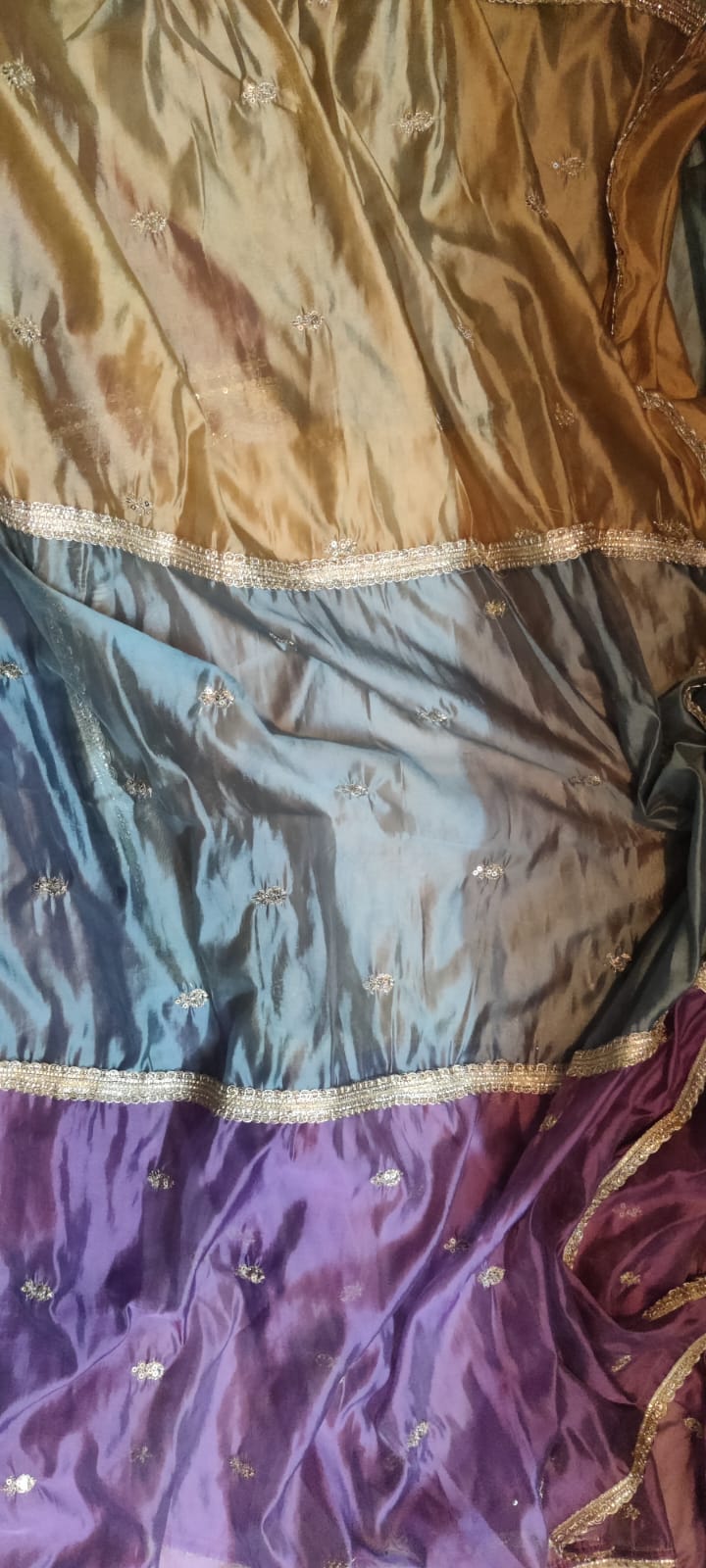 Pure Crepe Embroidered Suit-4275