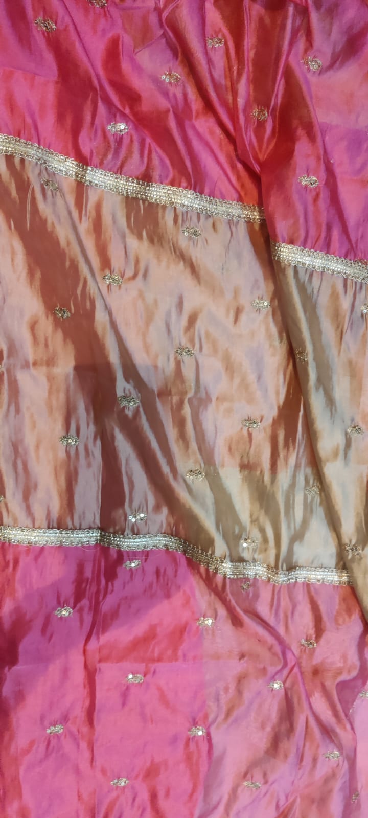 Pure Crepe Embroidered Suit-4276