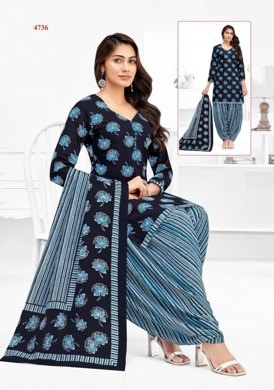 Women Cotton Printed Suit Set-4736