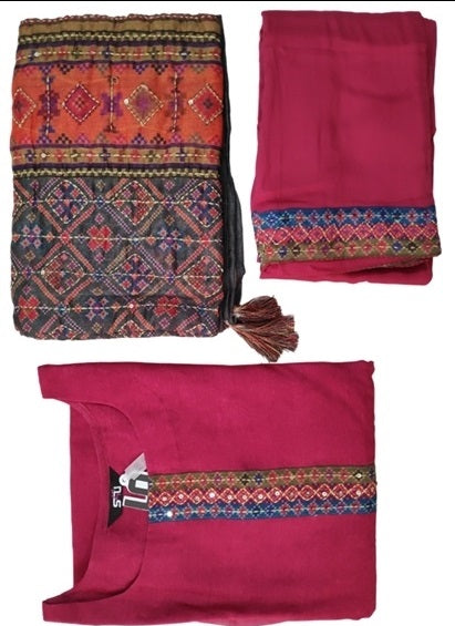 Rani Pink Soft Silk Suit-101