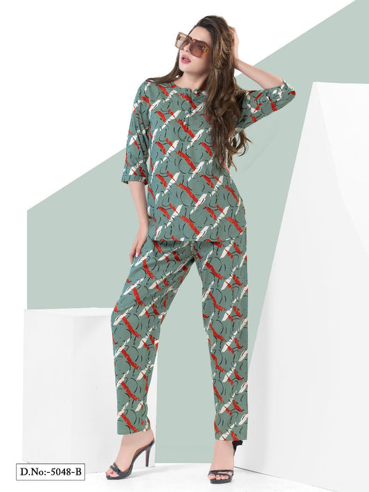 Buy Printed Cord Set Women Online in India - VogPap