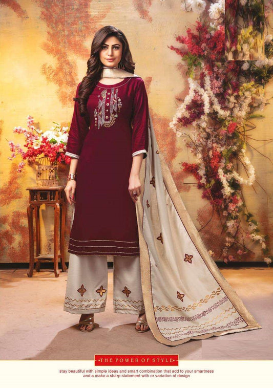 3 Piece Rayon Plazzo Set-2003