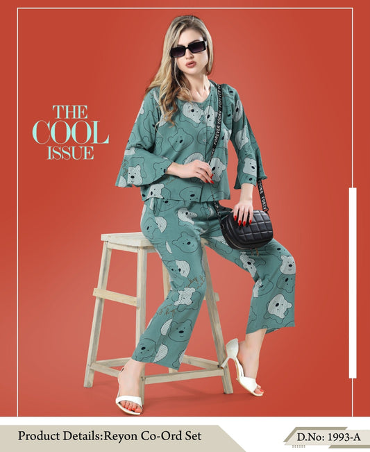 Buy Printed Cord Set Women Online in India - VogPap