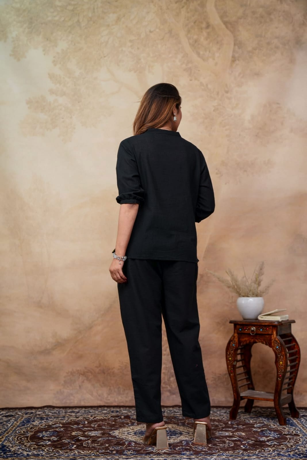 Jaipuri Cotton Embroidery Cord Set-1008