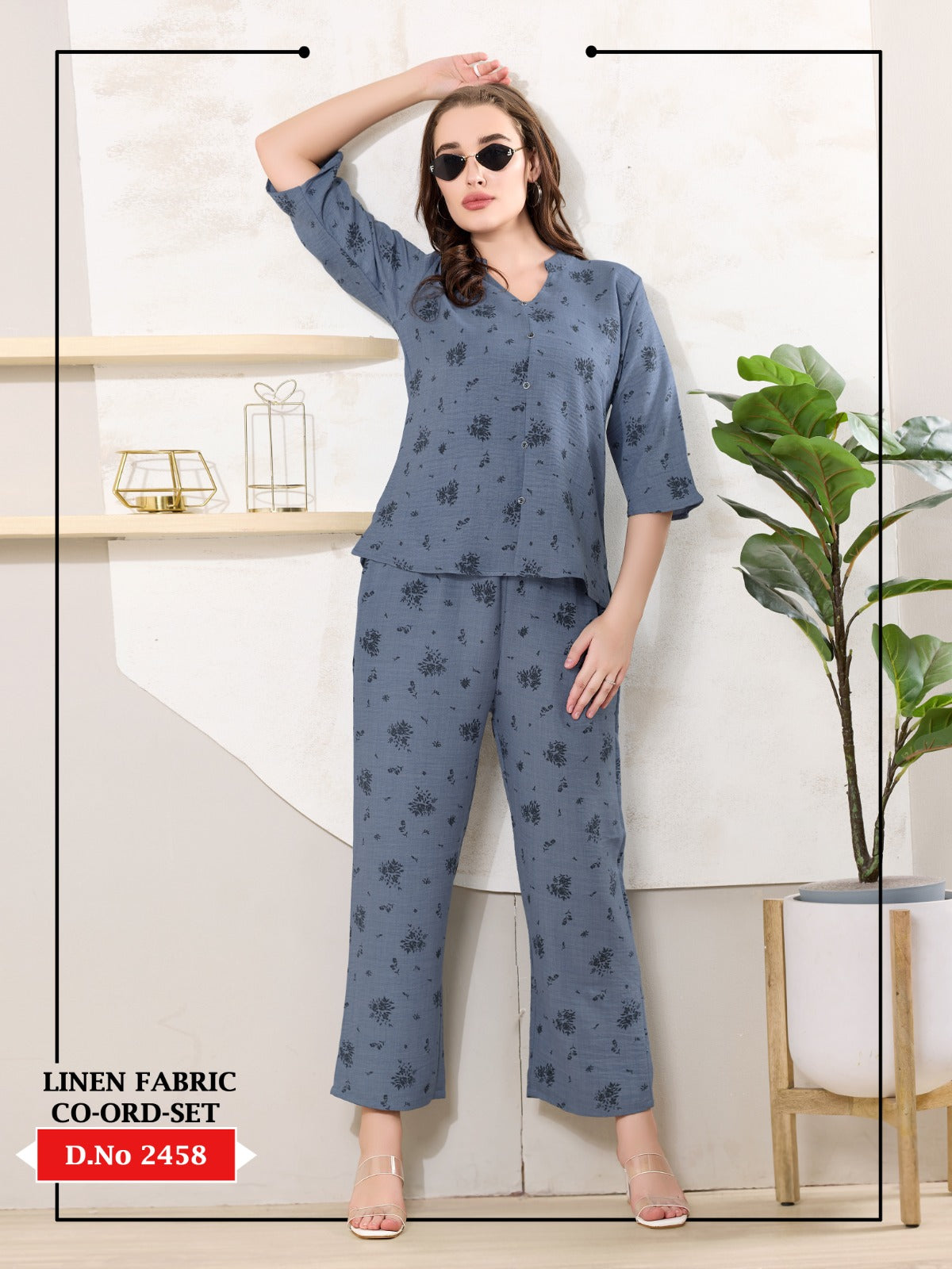 Buy Linen Cord Set Online In India - VogPap