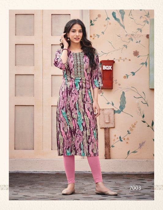 Liva Approved Rayon Summer Special Kurti Online