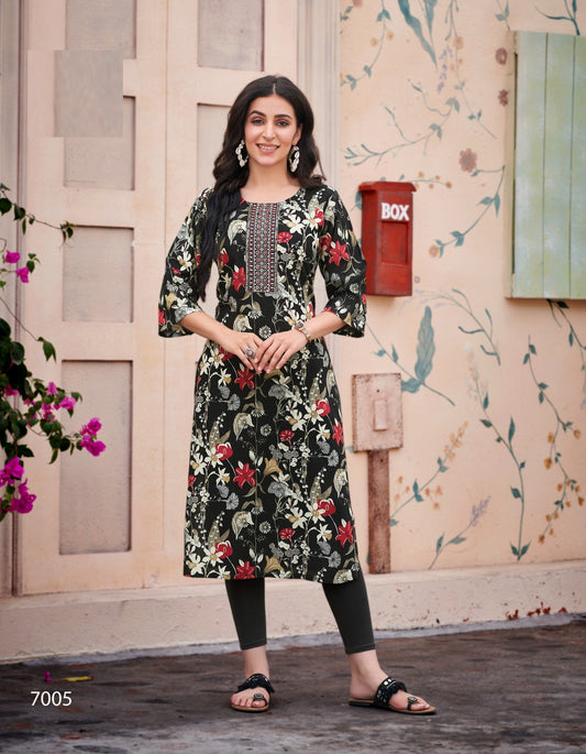 Liva Approved Rayon Summer Special Kurti Online