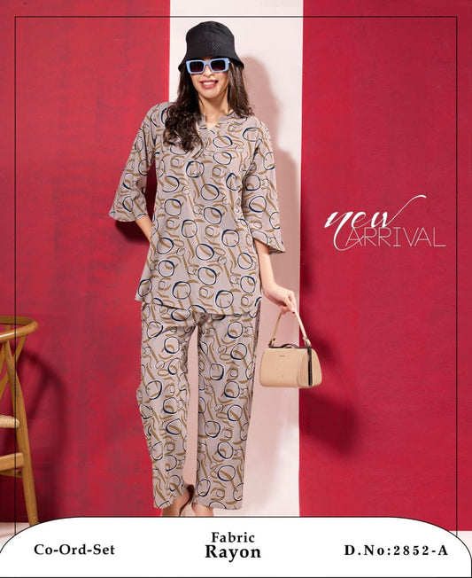 Buy Printed Cord Set Women Online in India - VogPap