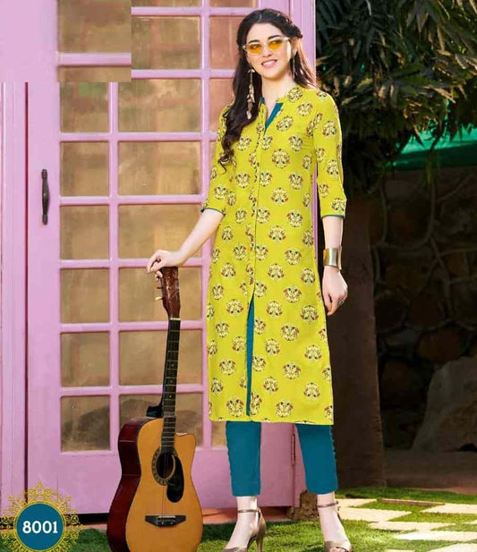 Regular wear Printed Kurti - 6019