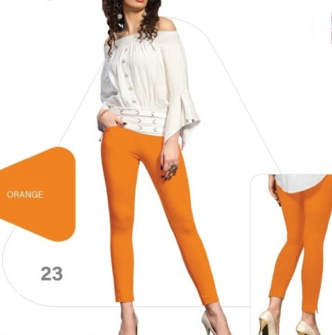 Orange Lyra Comfort-Style Kurti Pant