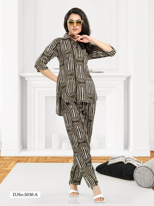 Buy Printed Cord Set Women Online in India - VogPap