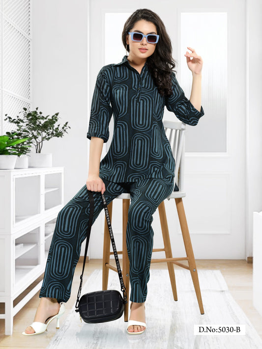 Buy Printed Cord Set Women Online in India - VogPap