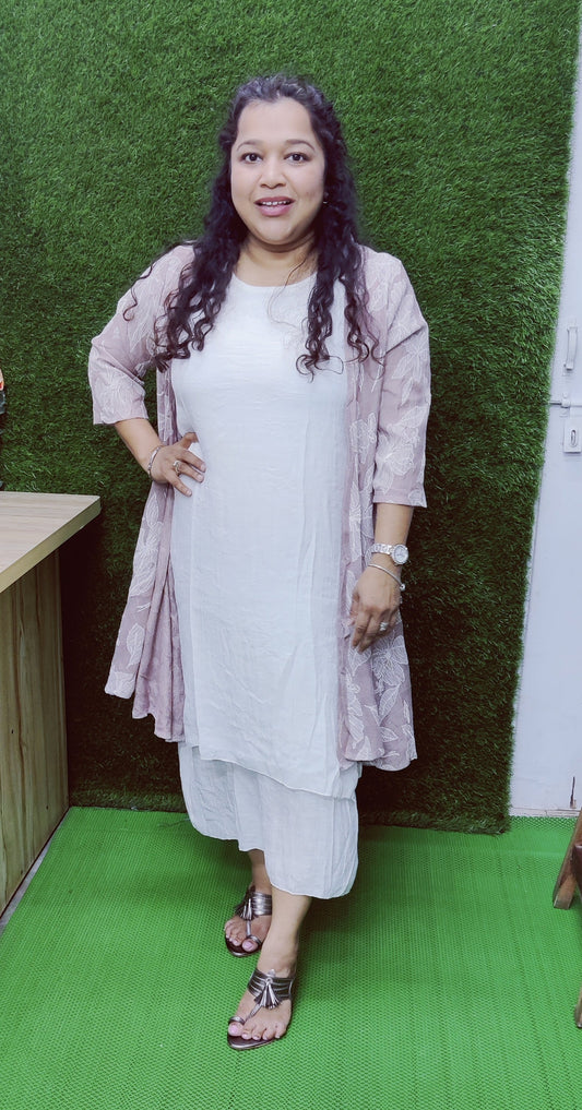 White Dress With Shrug